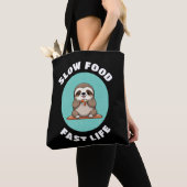 Tote Bag Mange mignonne Kawaii Sloth (De près)