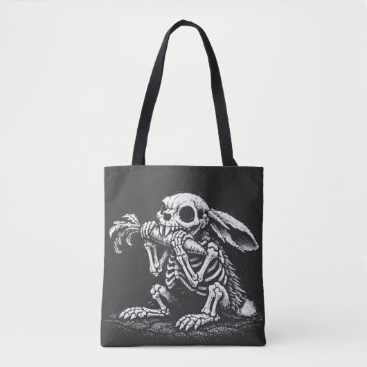 Tote Bag Manger des légumes – Lapin mort par BurnsInHell (Devant)