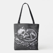 Tote Bag Manger des légumes – Lapin mort par BurnsInHell (Dos)