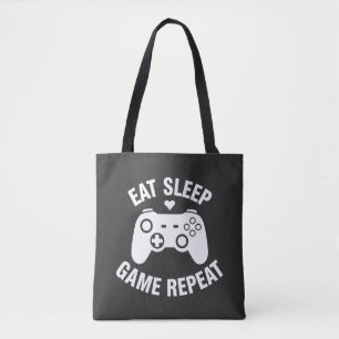 Tote Bag Manger Dormir Jouer Répéter - Conception de citati