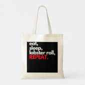 Tote Bag Manger Dormir Lobster Roll Répéter Maine Lobster D (Dos)