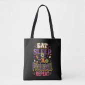 Tote Bag Manger Dormir Pickleball Répéter Pickleball (Devant)