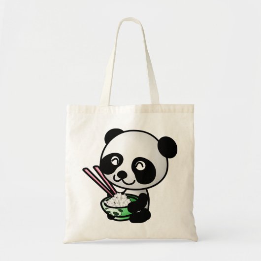 Tote Bag Manger Panda (Devant)