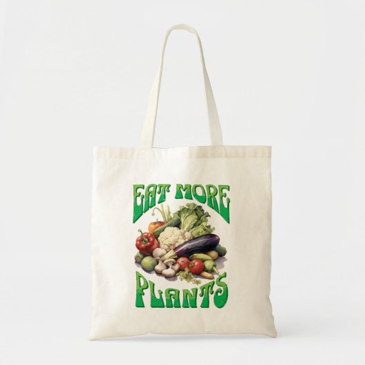 Tote Bag Manger plus Plante Végétarien (Devant)