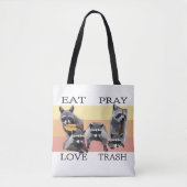 TOTE BAG MANGER PRAY LOVE TRASH (Devant)