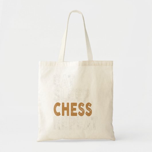 Tote Bag manger sommeil échecs répétition échecs (Devant)