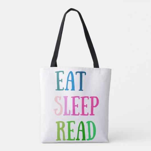 Tote Bag MANGER SOMMEIL LIRE fourre-tout (Dos)