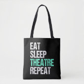 Tote Bag Manger Théâtre du sommeil Répéter (Devant)
