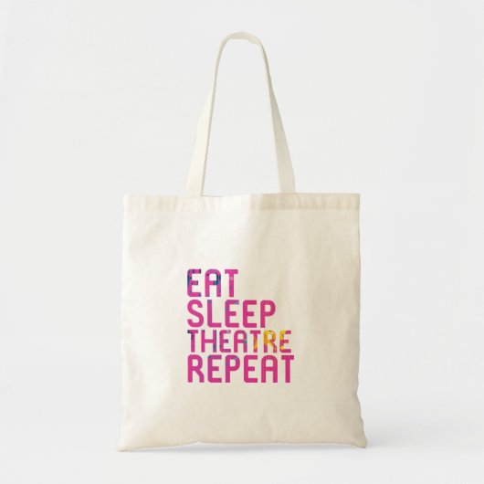 Tote Bag Manger Théâtre du sommeil Répéter Thespian (Devant)