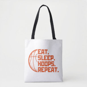 Tote Bag Mangez des cerceaux de sommeil Répéter les citatio
