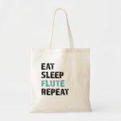 Tote Bag Mangez, Dormez, Flûte, répétez (Devant)