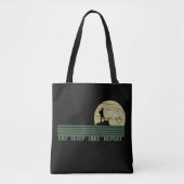 Tote Bag Mangez la répétition de la randonnée de sommeil po (Devant)