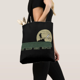 Tote Bag Mangez la répétition de la randonnée de sommeil po