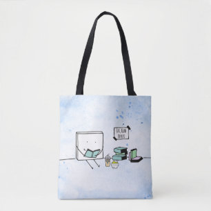 Tote Bag Mangez, lisez, répétez l'amour du livre