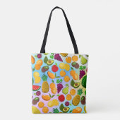 Tote Bag Mangez plus de fruits | yoga alimentaire sain moti (Dos)
