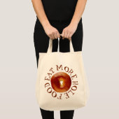 Tote Bag Mangez plus de nourriture de trous (Devant (produit))