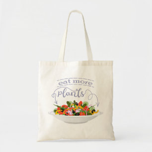 Tote Bag Mangez plus de plantes frais motivation salade let
