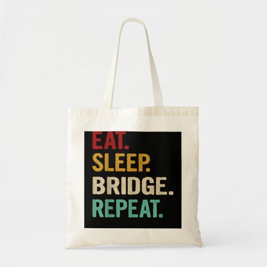 Tote Bag Mangez Pont de sommeil Répéter Funny Pont Lecteur  (Devant)