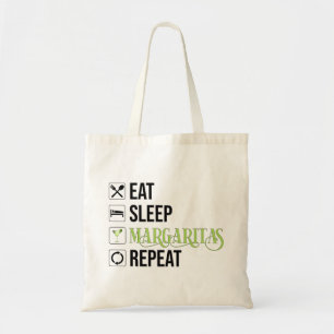 Tote Bag Mangez Sleep Margaritas Répéter