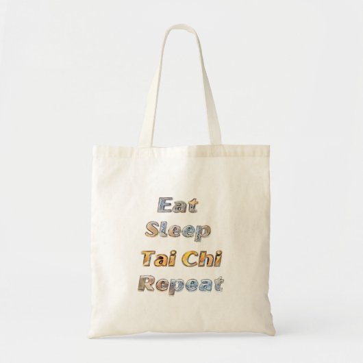 Tote Bag Mangez Sleep Tai Chi Répéter (Devant)