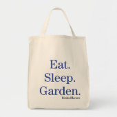 Tote Bag Mangez. Sommeil. Jardin (Devant)