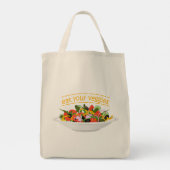 Tote Bag Mangez vos Légumes Citer salade fraîche mélange bo (Dos)