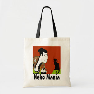 Tote Bag Manie de Neko de chat noir