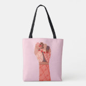 Tote Bag Manifestation de femmes d'art moderne (Dos)