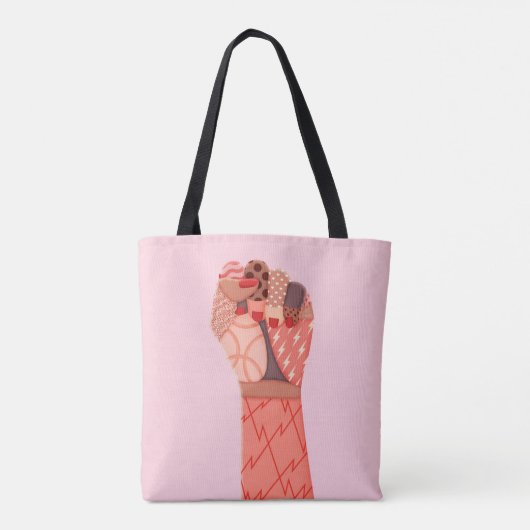 Tote Bag Manifestation de femmes d'art moderne (Dos)