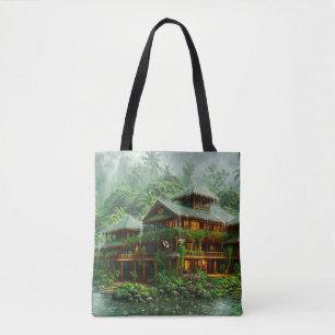 Tote Bag Manoir de la forêt tropicale humide