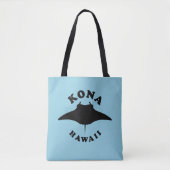 Tote Bag Manta Ray Plongée à Kona, Hawaii (Devant)