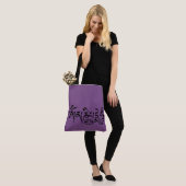 Tote Bag Mantra Black Script (Sur le modèle)