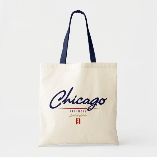 Tote Bag Manuscrit de Chicago (Devant)