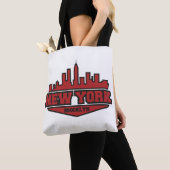 Tote Bag Manuscrit de style de bloc de Brooklyn New York | (De près)