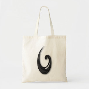 Tote Bag Maori-Poisson Hook-obsidian