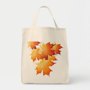 Tote Bag Maple Couple sur une Fourre-tout d'épicerie