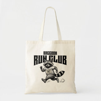 Tote Bag "Marathon du Raccoon Run Club Course Rétro Trash P