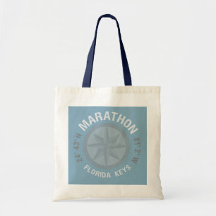 Tote Bag Marathon Florida Keys Latitude Nautique Longitude