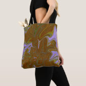 Tote Bag Marble Forms – Terracotta Warm Abstract (De près)