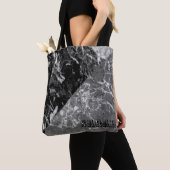 Tote Bag Marble noir (De près)