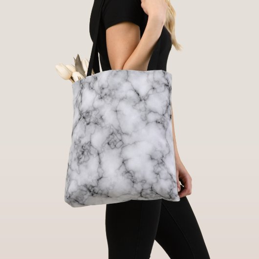 Tote Bag Marbre Blanc (De près)