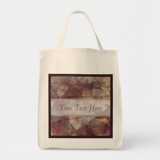 Tote Bag Marbre Brown rose (Devant)