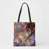 Tote Bag Marbre de cristal de quartz de feu Abstrait (Devant)