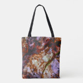 Tote Bag Marbre de cristal de quartz de feu Abstrait (Dos)
