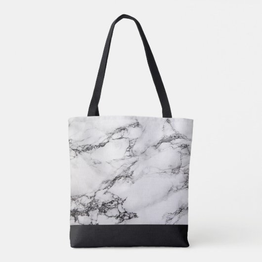 Tote Bag Marbré Et Cuir (Dos)