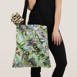 Tote Bag Marbre fractal Trippy coloré