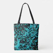 Tote Bag Marbre Granit Texture Bleu (Dos)