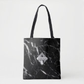 Tote Bag Marbre MONOGRAM Black Fourre-tout - Toutes les occ (Devant)