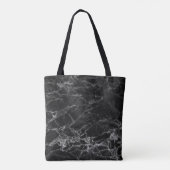 Tote Bag Marbre Noir Avec Grain Argent (Dos)