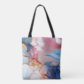 Tote Bag Marbre pastel avec élégance dorée (Dos)